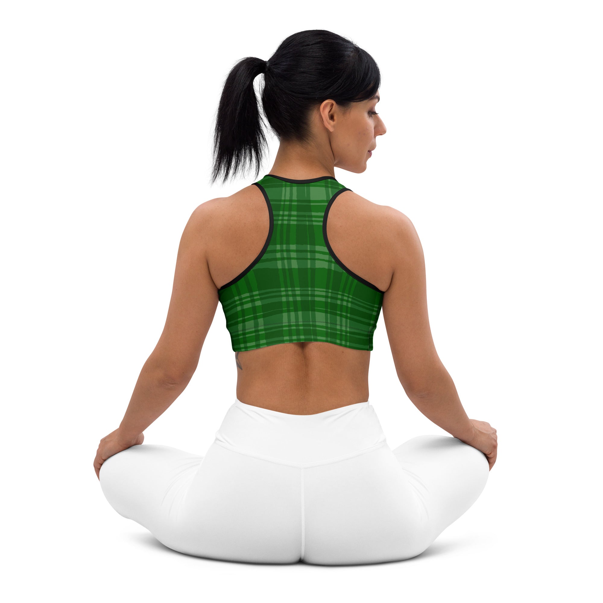 Hanging Christmas Bow Sports Bra